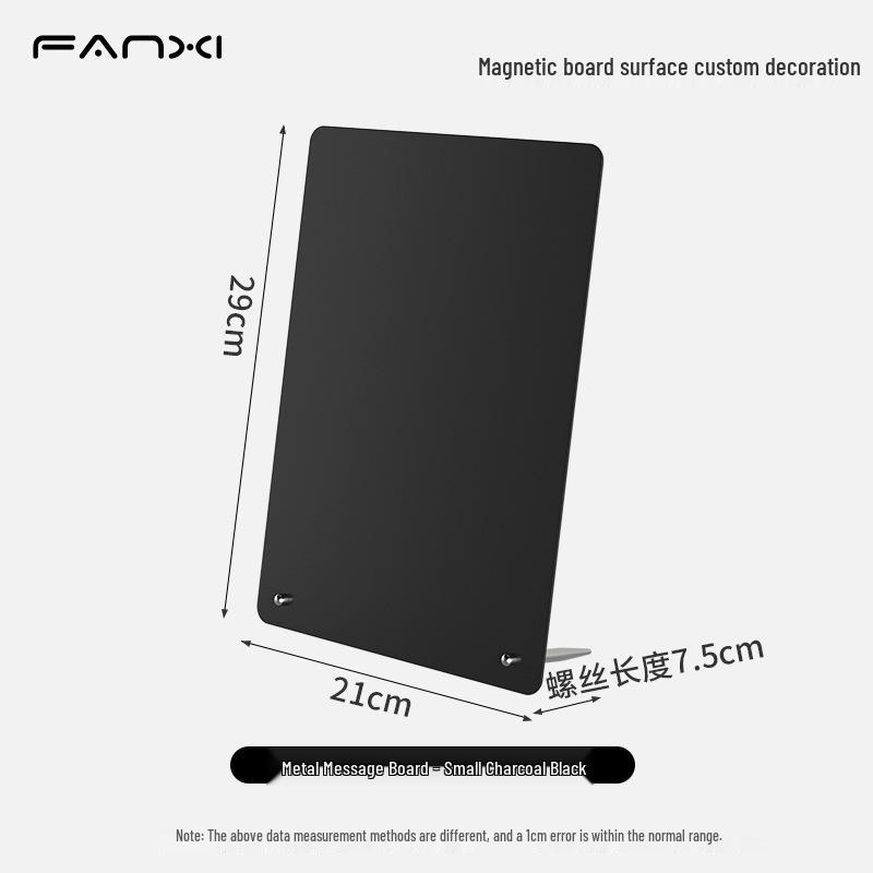 Magnetic Desktop Blackboard Memo Board - Erasable & Free-Standing for Office Use
