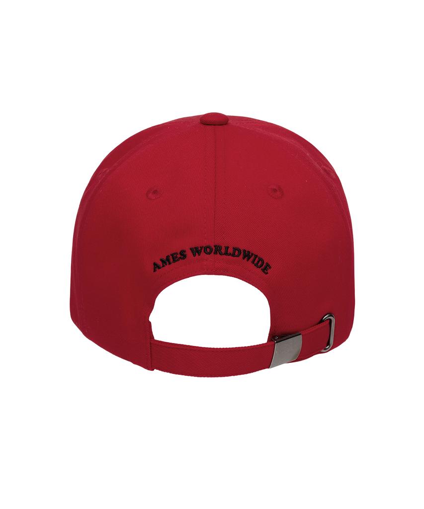 AMES-WORLDWIDE Ames Arch Ball Cap Red