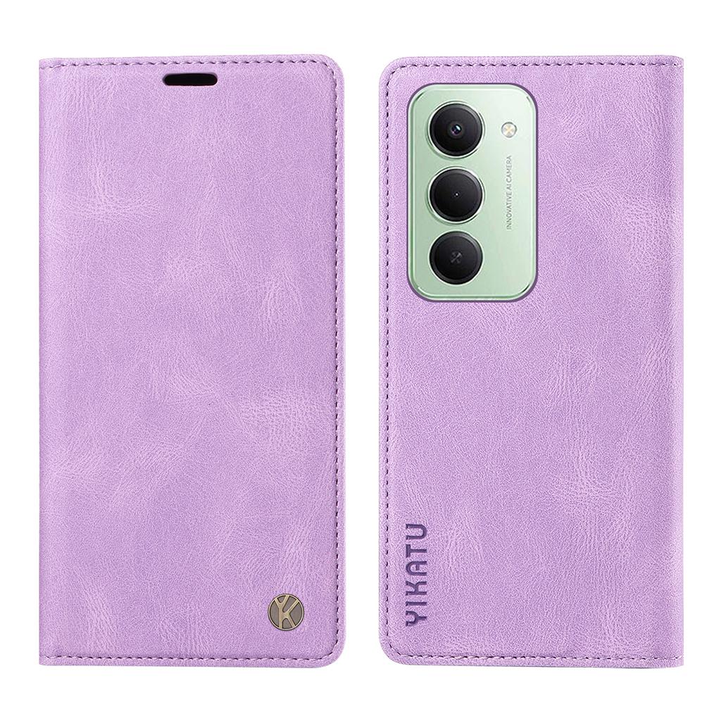 For Xiaomi Redmi 15 5G (Global) (169mm) Leather Cover YIKATU YK-004 Skin-Touch Wallet Phone Cases