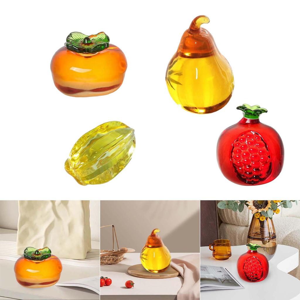 Artificial Fruit Figurine Sculpture for Dining Table Decor Desktop Decor
