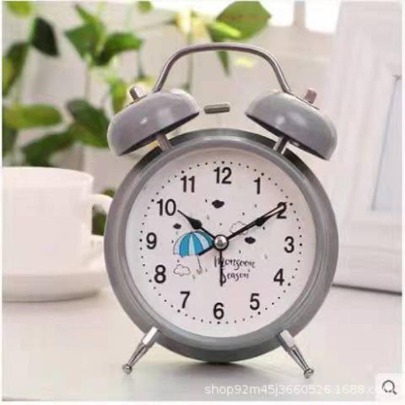 

Креативный и Модный Прикроватный Бесшумный Простой Студенческий Мультяшный Будильник Многофункциональный Металлический Детский Светящийся Маленький Часы