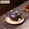 340ml Boutique Yixing Purple Clay Teapots Handmade Tripodia Pot Raw Ore Purple Jade Gold Sand Kettle Chinese Zisha Tea Set Craft