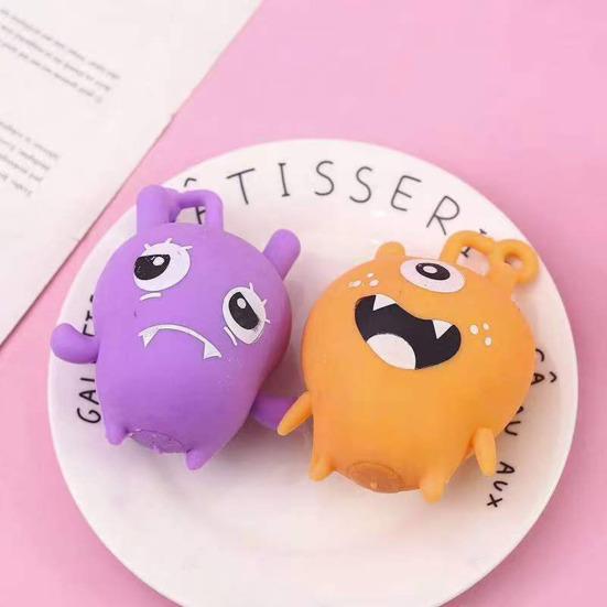 Cartoon Aliens Squeeze Toy Anxiety Relief Demon Sensory Fidget Toy Fast Rising Office Workers Relaxation Flour Stress Ball