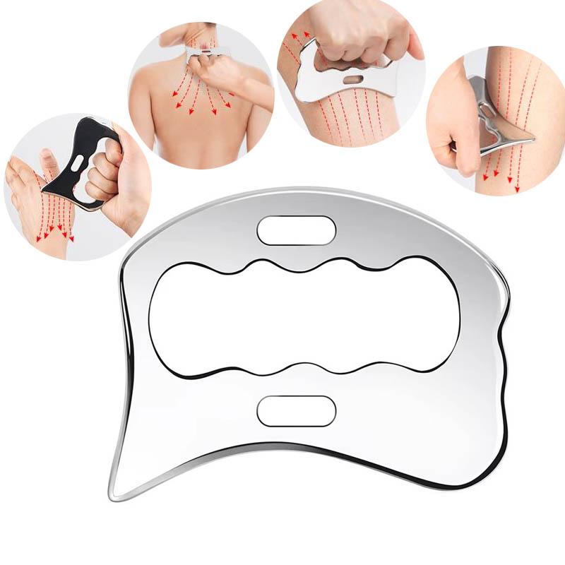Stainless Steel Gua Sha Scraping Massage Tool  Physical Therapy Stuff Scraping Board For Back Legs Arms Neck Shoulder Massage