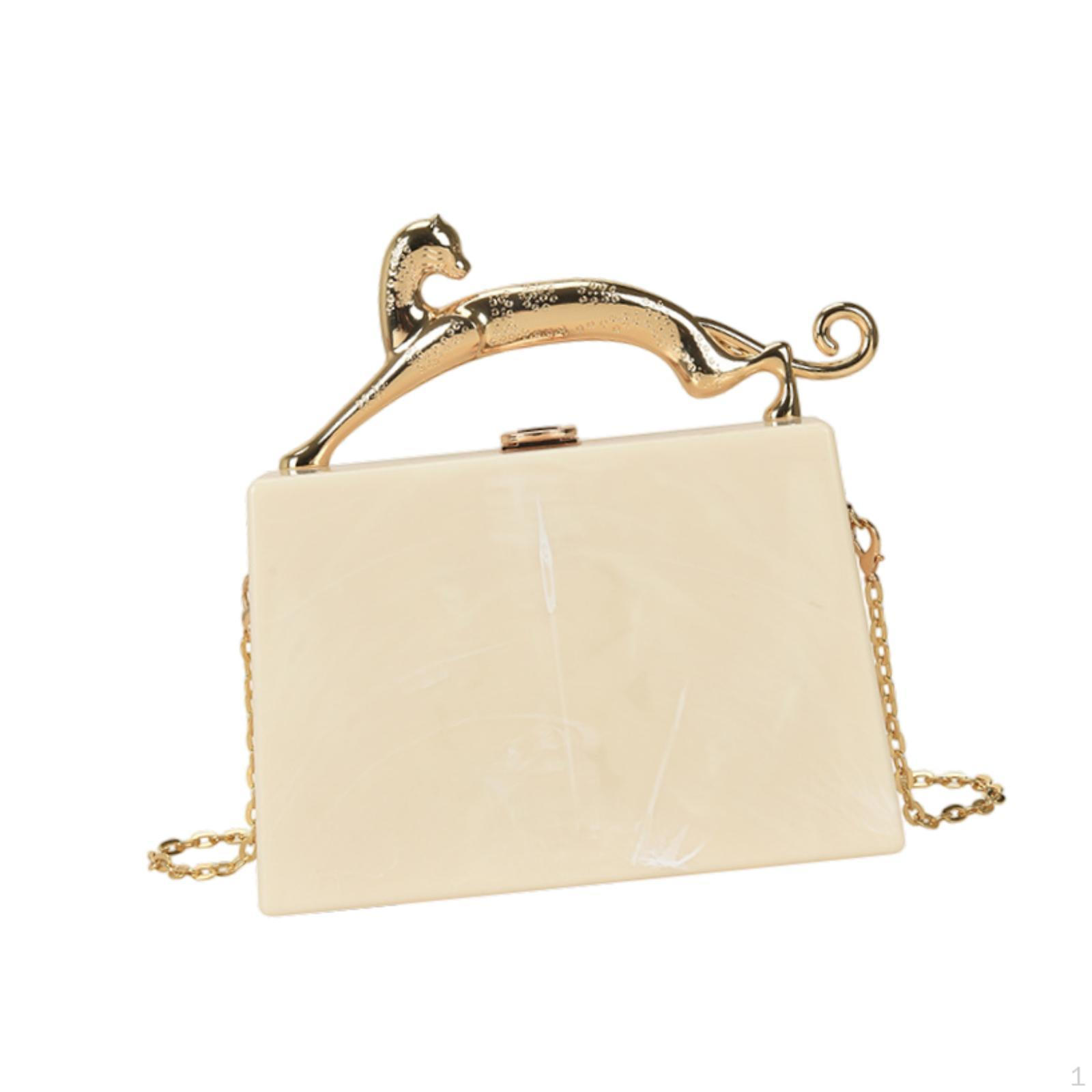 

Women Acrylic Purse Crossbody Bag Box Clutch for Engagement Birthday Wedding