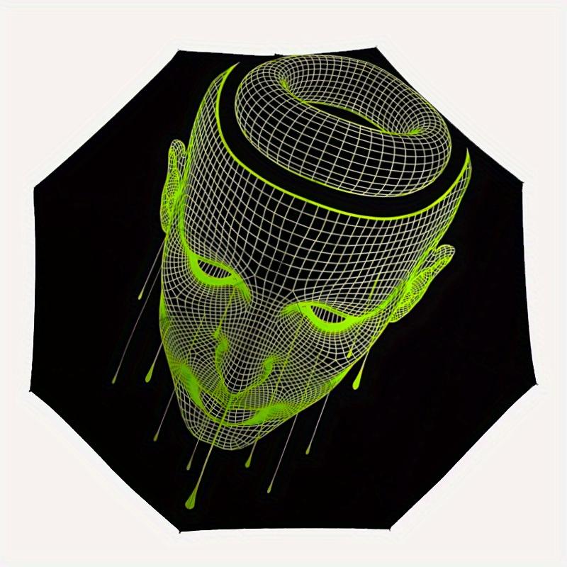 

1pc Wireframe Head Design Automatic Opening/closing Umbrella with Auto Open/Close, Windproof, Foldable Sunshade yy250811179