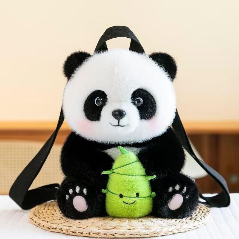 Plüsch-Pandarucksack mit weichem Kurzplüsch für Kinder und Jugendliche Geschenkidee