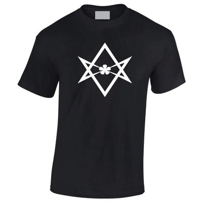 T-shirt Aleister Crowley Baphomet Pagano Esagramma Unicursale Fai Ciò Che Vuoi
