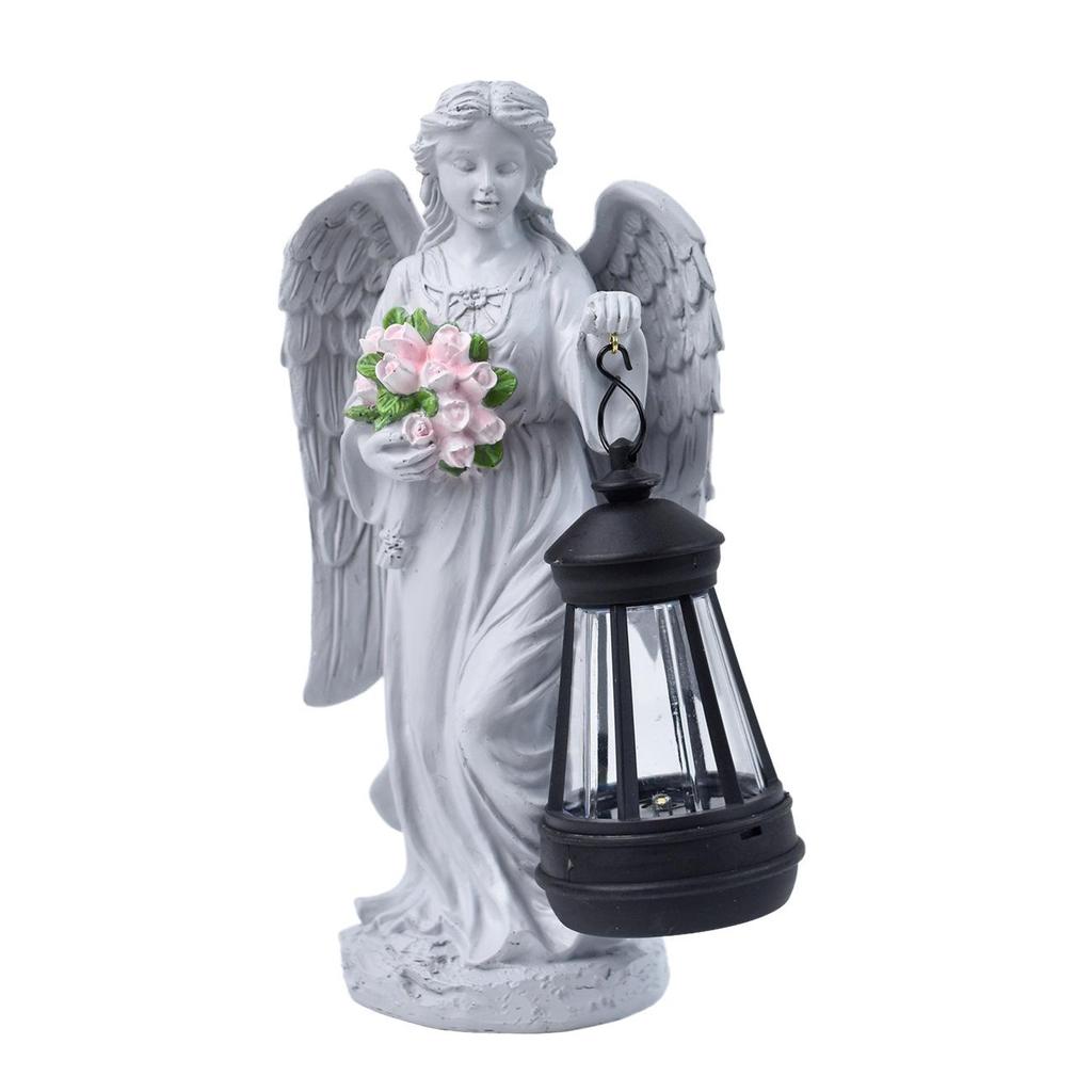 European Angel Solar Lantern Outdoor Garden Light Ornament