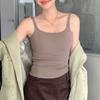 Basic Small Square Collar One Cup Heating Vest Shaved Slimming All Strap with Korean Base