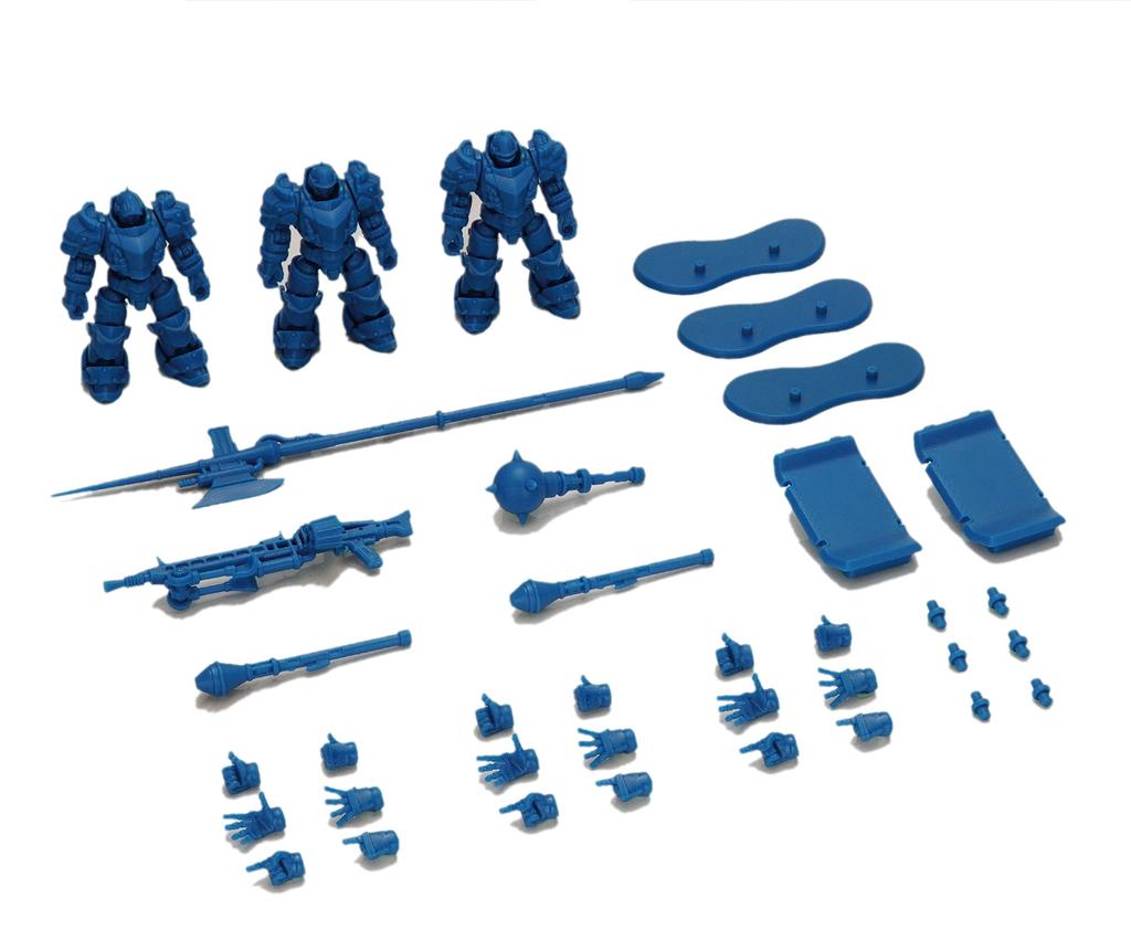 TOYS ALLIANCE ARC G02 "ARCHECORE Illumizu Senki" 1/35 Scale PVC & ABS Ark Knight Squad Unpainted Blue Ver. Articulated Figure