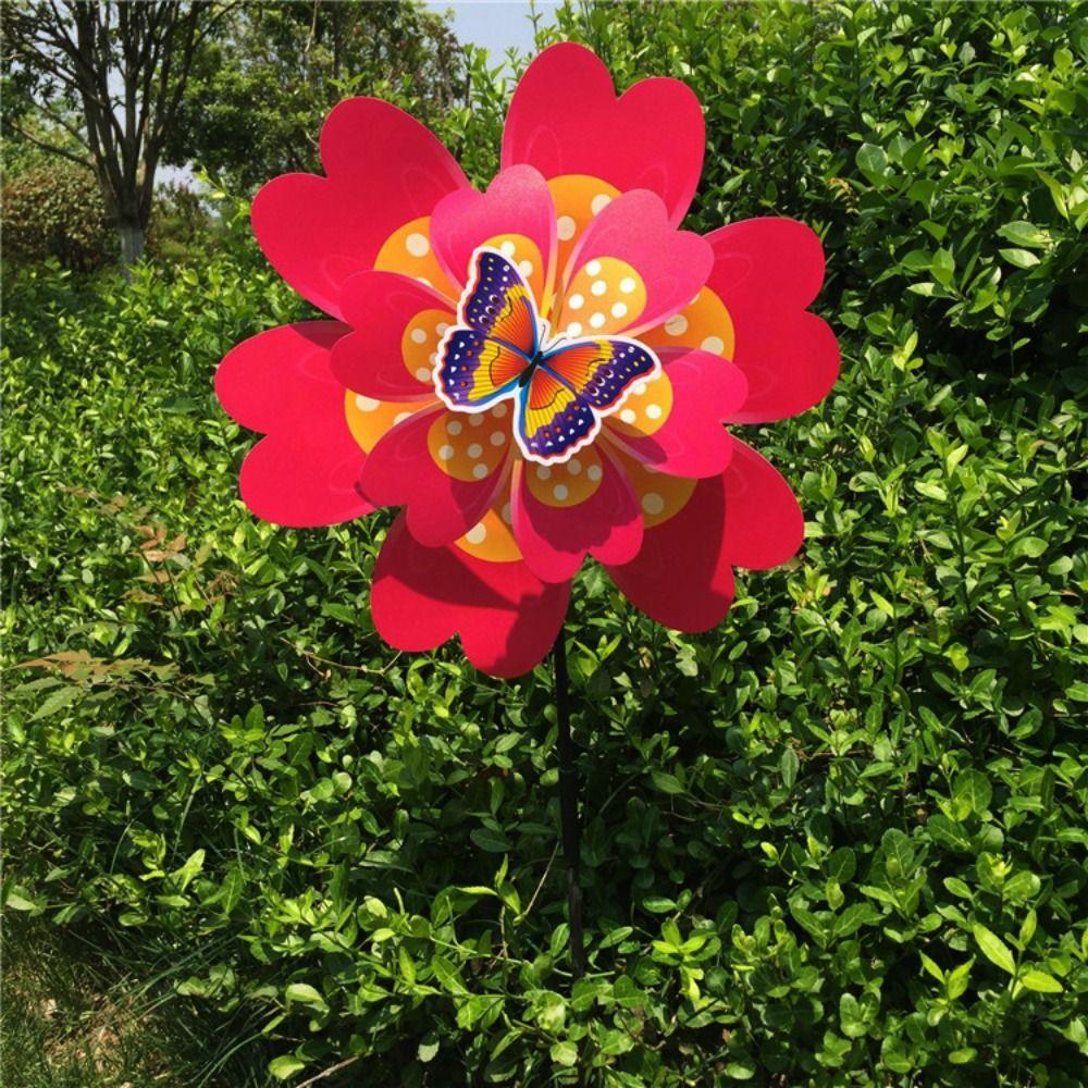 Multistyles Rotating Wind Spinner PVC Pinwheel Windmill  Outdoor Party Picnic Decor