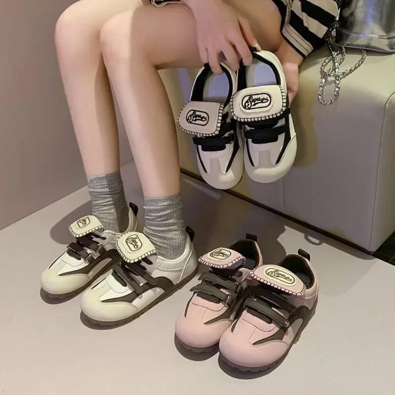 Fashion Plus Size 35-40 2024 Autumn Women Brand Sneakers Fashion Sport Shoe Flats Lace Classic Ladies Shoes High Quality Oxford Leather