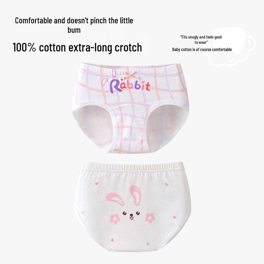 Slip a Triangolo Antibatterici in Puro Cotone per Bambine - Comfort Senza Pizzicotti per Neonati e Bambini Più Grandi (Autunno inverno)