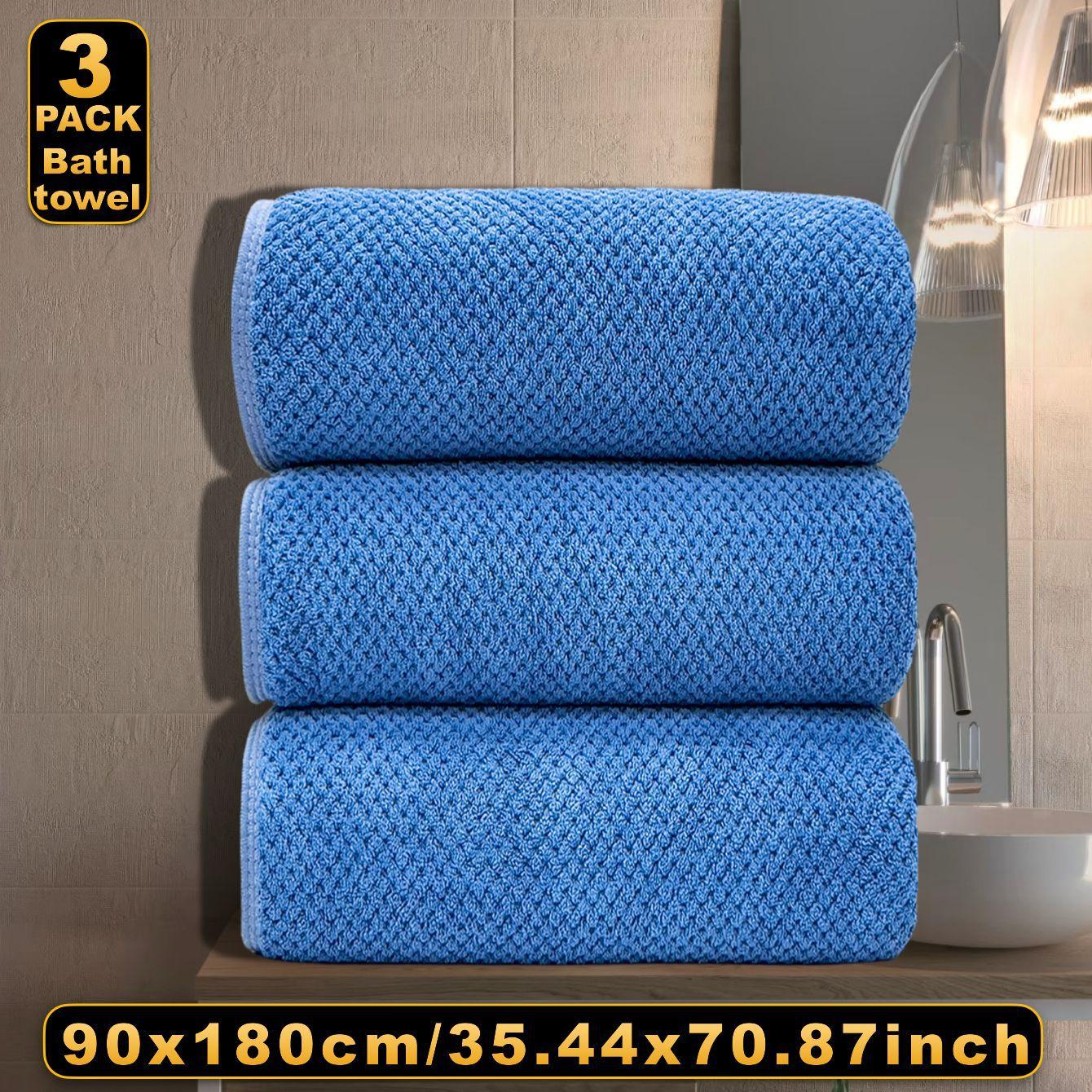 

Осенне-зимний коралловый бархатный большой банный комплект из трех комплектов взрослых банных полотенец теплые и удобные тканые полотенца для дома и повседневной носки 90*180CM