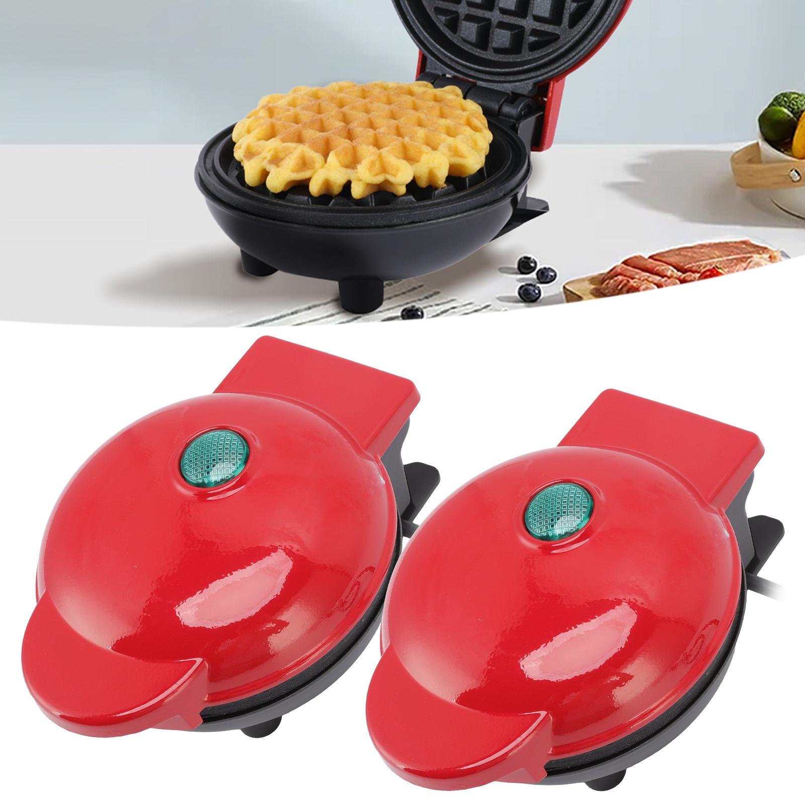 Мини электрическая вафельница Bubble Egg Cake Oven Breakfast Love Heart Shaped Waffle — фото 4