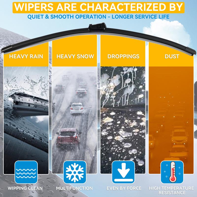Erick's Scheibenwischer LHD Frontscheibenwischerblätter für Kia Ceed Cee'd 2006 - 2009 Windschutzscheibe Fensterreinigung Regenbürsten 24''+18''