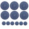 Set of 6 Round Braided Placemats Table Mats Woven Non-Slip Dining Table Heat Resistant Bowl Pads Kitchen Drink Cup Coasters