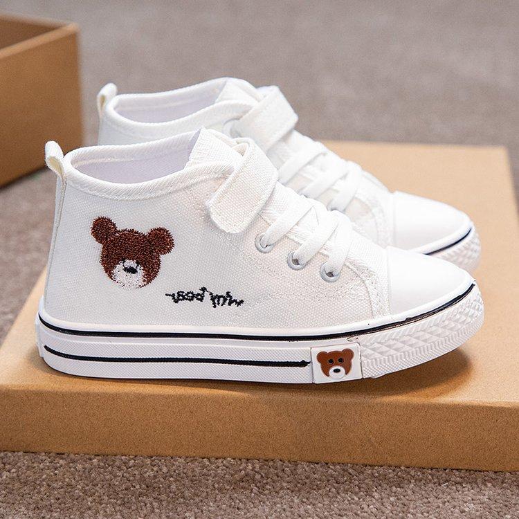 

Обувь для девочек 2021 весна и осень новые детские высокие парусиновые туфли мужские детские дышащие мягкие детские туфли прилив 26