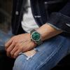 WOCCI 18mm Nylon-Uhrverstellbares Ersatzarmband für Armeegrün mit schwarzer Schnalle, Armband, Smartwatches,