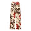 Women's Printed Wide Leg Pants With Pockets High Waist Drawstring Loose Casual Pants
