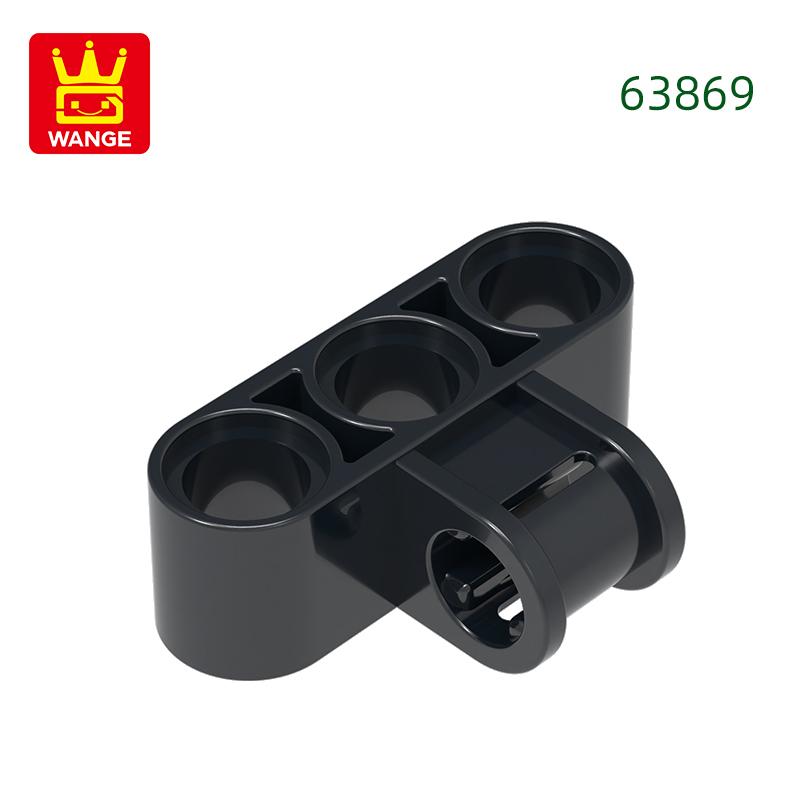 

Non-Toxic 110 Pcs/Lot No.63869 1X3 Holes Axle And Pin Connector Perpendicular Triple Building Blocks Moc Color Accessories Compatible With about 110pcs