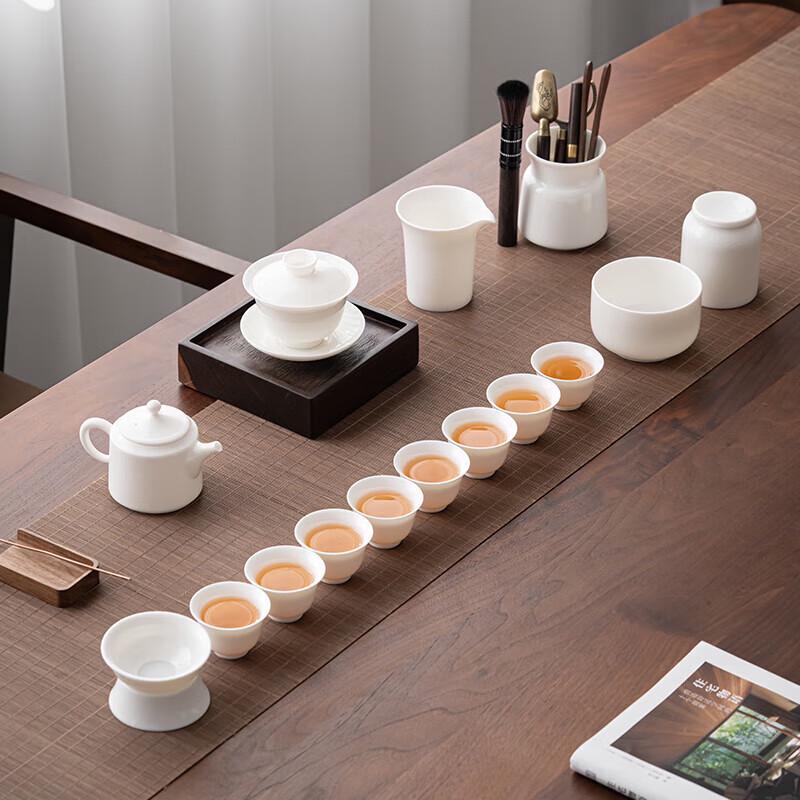 Sushui Dehua China White Gongfu Tea Set