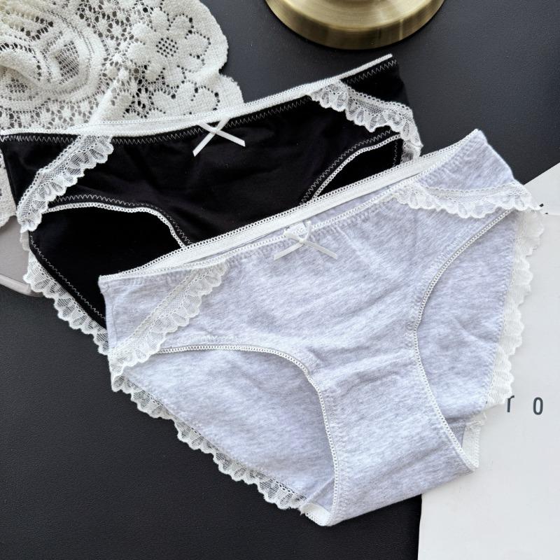 Ladies Spring and Summer High Quality Cotton Cute Sexy Low Waist Underwear