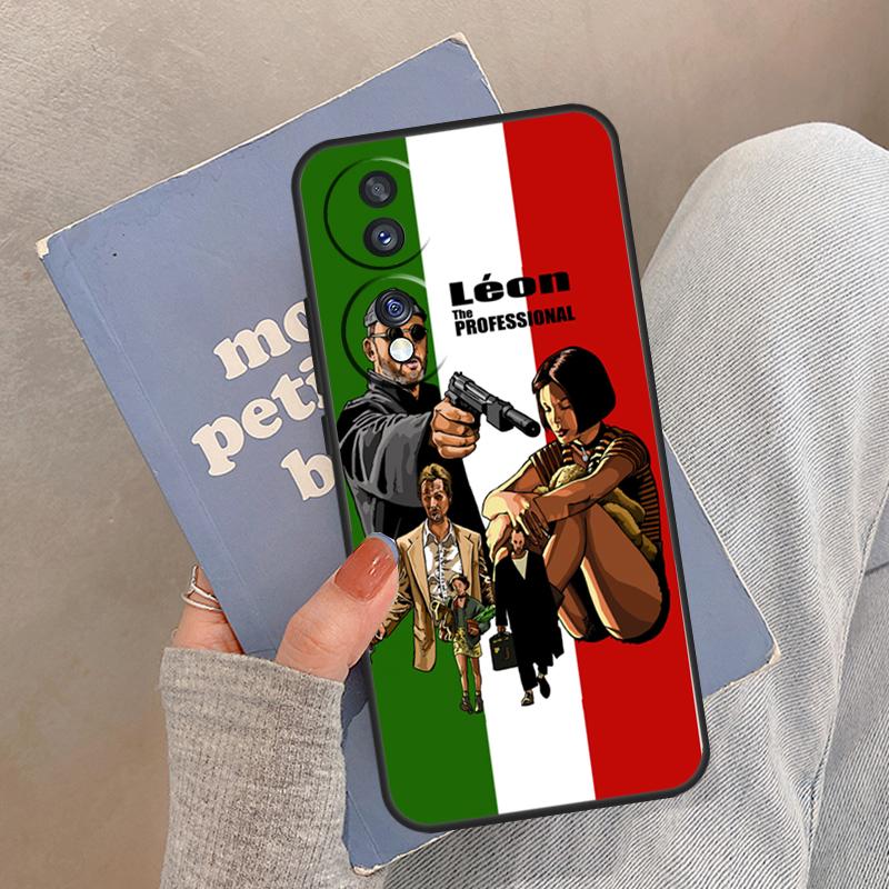 Retro Leon The Professional Case For Honor Magic 8 7 6 5 Pro Cover For Honor 400 200 X9c X9b X9a X8a X8b 50 70 90 Lite