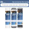 3-Stage Filter Cartridge Set for 10-Inch Water Purifiers: PP Cotton & Activated Carbon