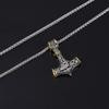 Necklace Vintage Hip Hop Two Tone Carved Men's Accessories Sweater Chain