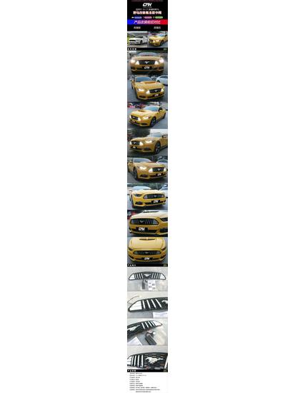 15-17 Ford Mustang Remote-Control Armor Grille with Lights