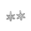Snowmen Charms Snowflake Pendants For Winter Christmas Themed Jewelry