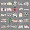 50 Personalized Inspirational Teacher Graffiti Stickers: Waterproof English Decor for Guitar, Phone Case, Suitcase