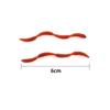 10/50pcs Four Section Earthworm Bait Lure 6cm Red Soft Worm with Fishy Smell Offshore Angling Simulation Soft Bait Ornaments