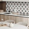 Aesthetic Vinyl Wall Covering with Print 120x60 Cm Geometric Tile Pattern