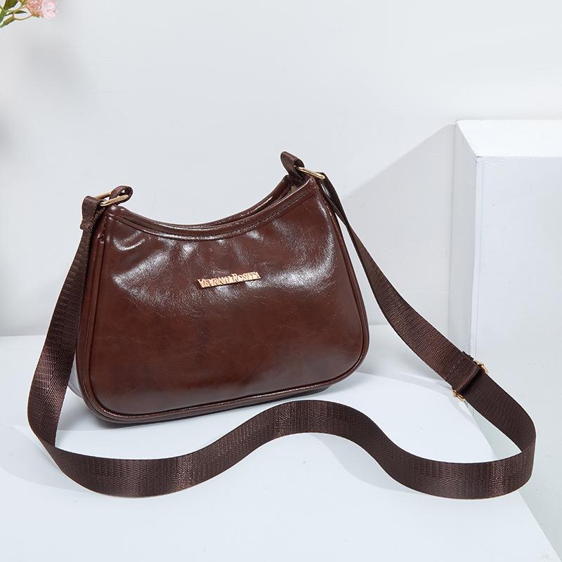 Retro oily underarm bag, hot shoulder bag, new mobile phone bag, underarm bag.