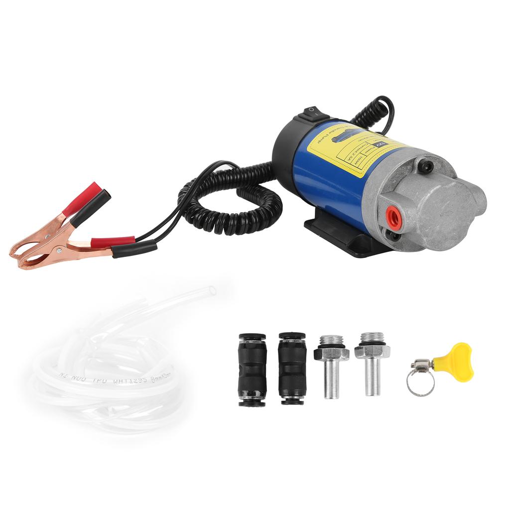 12V Oil Transfer Pump 1‑4L MIN 100W Fluid Change Extractor for Car Motorcycle Boats