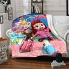 Rainbow Ruby Cute Cartoon Girl Character Print Flannel Blanket Soft Warm Throw Blanket for Sofa Bed Living Room