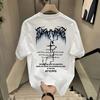 Men Cotton T Shirt Short Sleeve Casual Round Neck Solid Color Basic Tee Top Summer Breathable Comfortable Clothing for Daily Wear