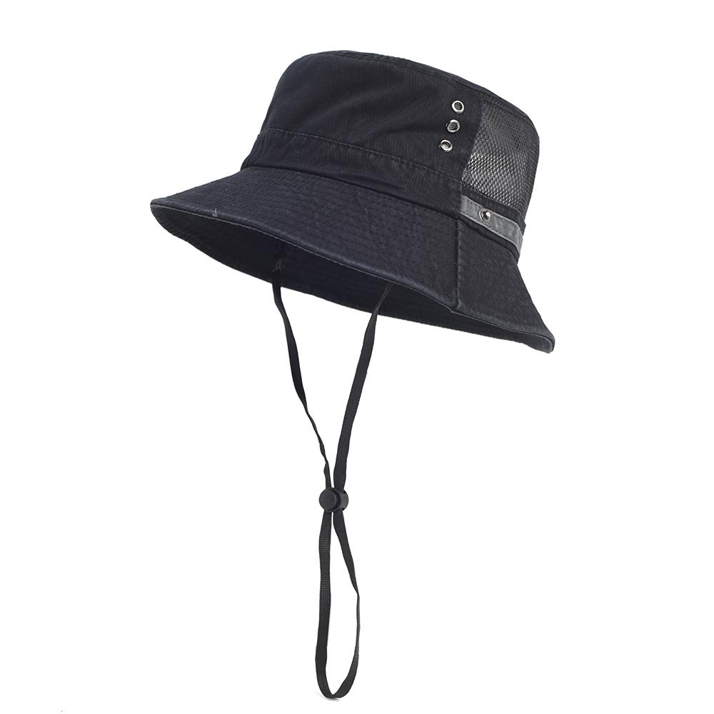 Cappelli a Secchiello in Cotone Lavato Primavera Estate Cappellino da Esterno Casual Uomo Donna Cappello Panama Cappello da Esterno