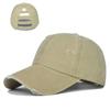 Cap Tongue Duck With Holes Ponytail Washed Baseball Cap Net Cap Cotton Material