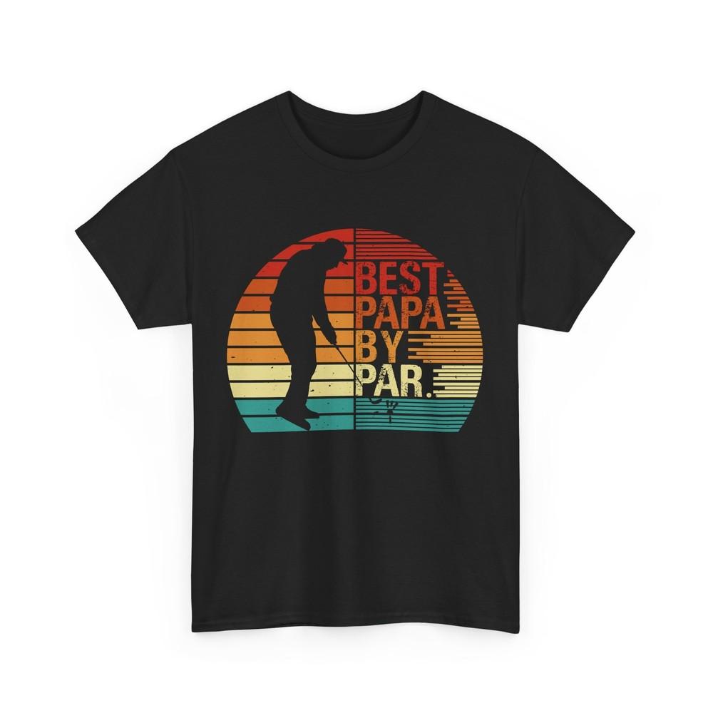 

Golfing Dad T-shirt, Best Papa By Par Golfer Golf Player Father s Day Shirt M