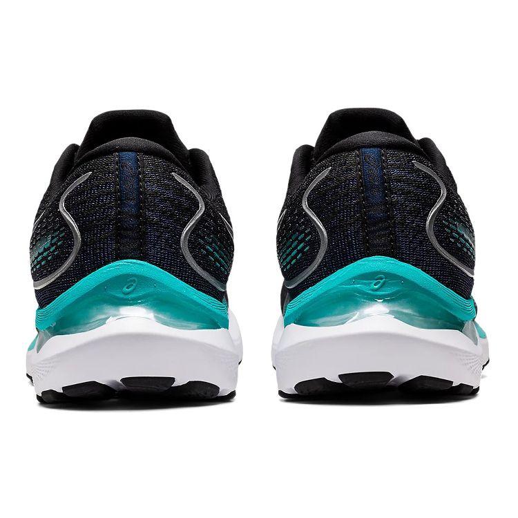 Asics Gel Cumulus 24 Black Teal Women Sneakers Pure-Silver 1012B206-003
