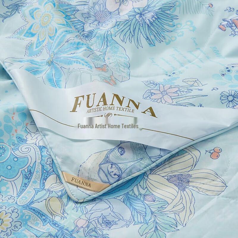 FUANNA Printed Silk Summer Cooling Quilt