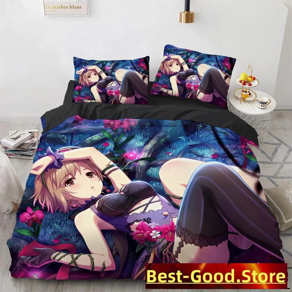 Top 3D Kawaii  sexy Girl Bedding Set Boys Girls Twin Queen Size Duvet Cover Pillowcase Bed Kids Adult Fashion Home Textile