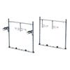 KATO N Gauge Double-Track Wide Steel Beam Overhead Line Masts, Silver, Pack of 12, 23-067-2, Model Railroad Supplies