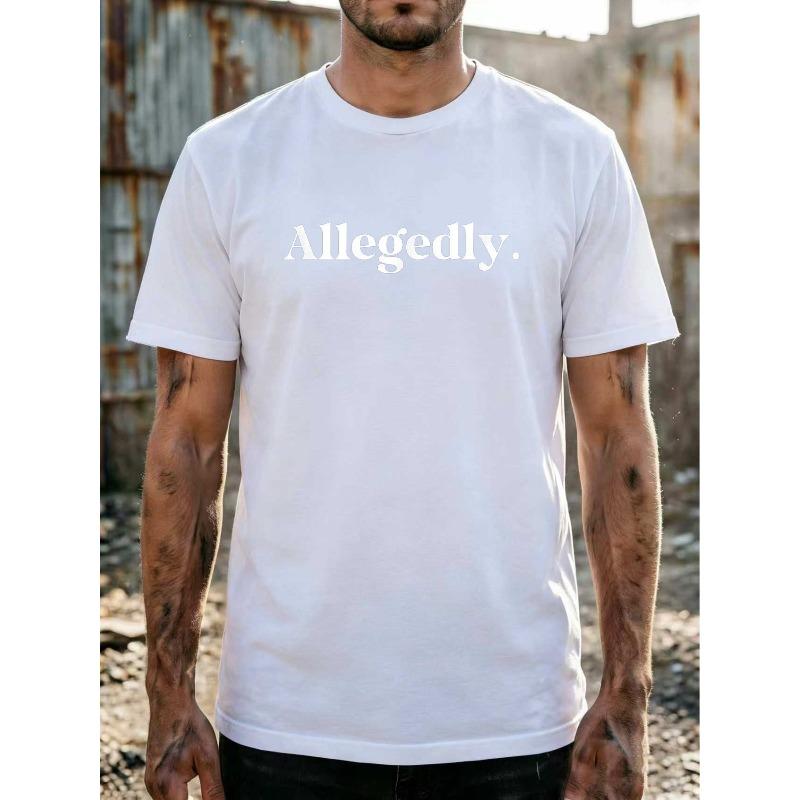 

Men s Print T-Shirt Humor Casual Daily Wear Fits Trendy Who Favor Understated Playful Style T-shirt Lightweight and Comfortable fabric 4XL білий