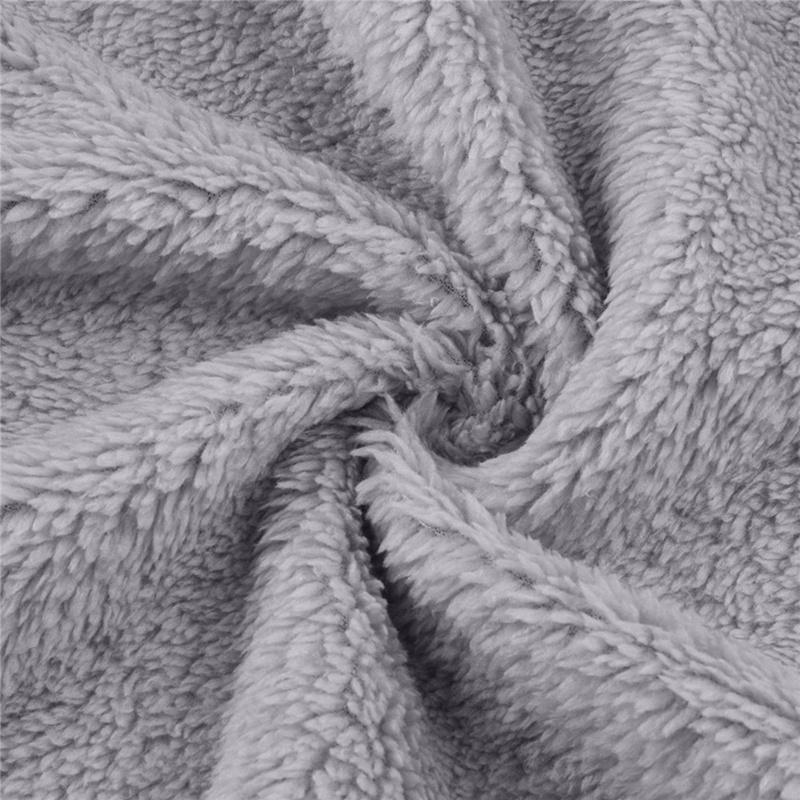 Women Autumn Winter Hooded Plush Jacket Long Sleeve Coat