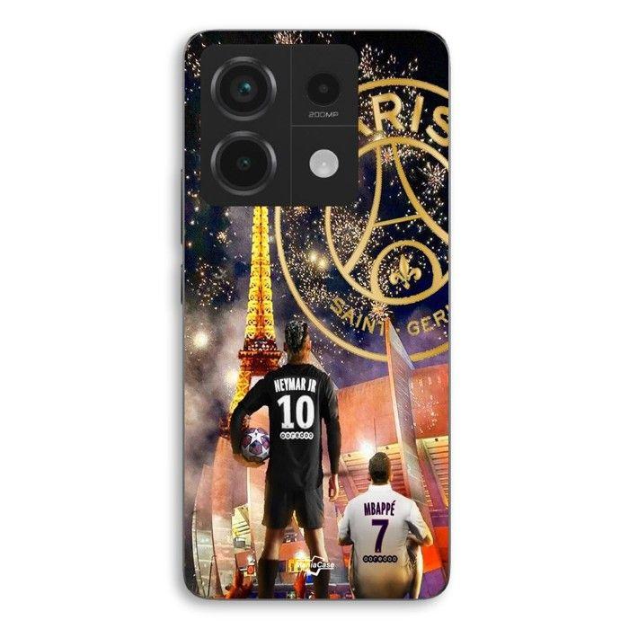 Coque de téléphone - MANIACASE - Xiaomi Redmi Note 13 Pro 5G - Silicone TPU - Souple - Neymar Mbappe Noël